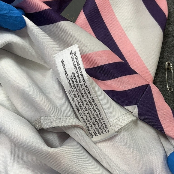 Marée Pour Toi Pink Striped Pencil Skirt | Size 22 - Picture 5 of 5